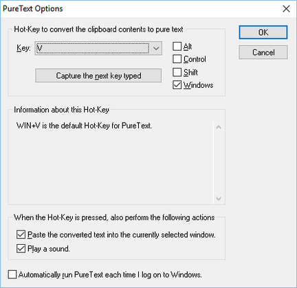 PureText – Configuraciones Adicionales