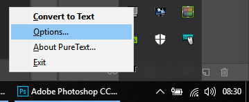 PureText – Taskbar Menu – Windows1​0