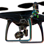 Leuchtende Mega-Drohne – DJI Phantom 4