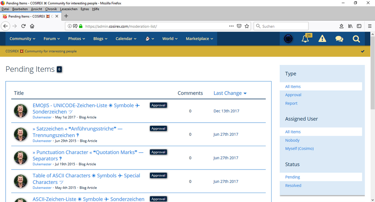 Woltlab Suite – Moderation – Content Reports – See, Edit, React-2