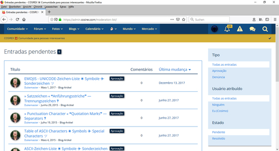 Woltlab Suite – Moderação – Mensagens de conteúdo + Denúncias – Ver, Editar, Reaccionar-2